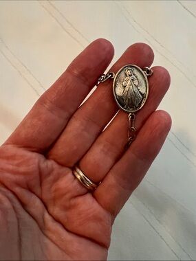 SS Religious Medallion Roasary Pendant